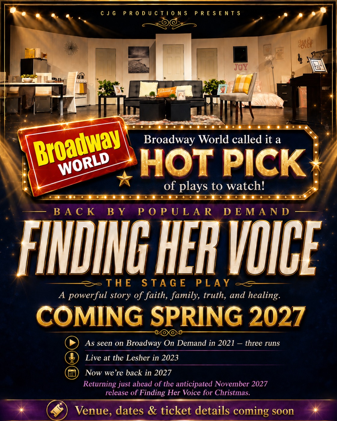 Finding Her Voice — The Stage Play, Coming Spring 2027